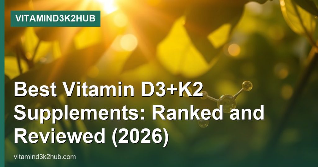 Best Vitamin D3+K2 Supplements: Ranked and Reviewed (2026) - VitaminD3K2Hub