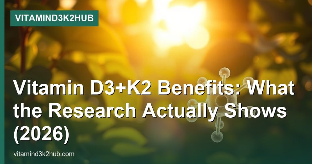 Vitamin D3+K2 Benefits: What the Research Actually Shows (2026) - VitaminD3K2Hub