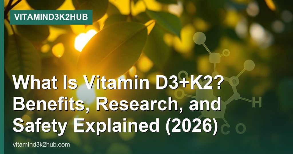 What Is Vitamin D3+K2? Benefits, Research, and Safety Explained (2026) - VitaminD3K2Hub